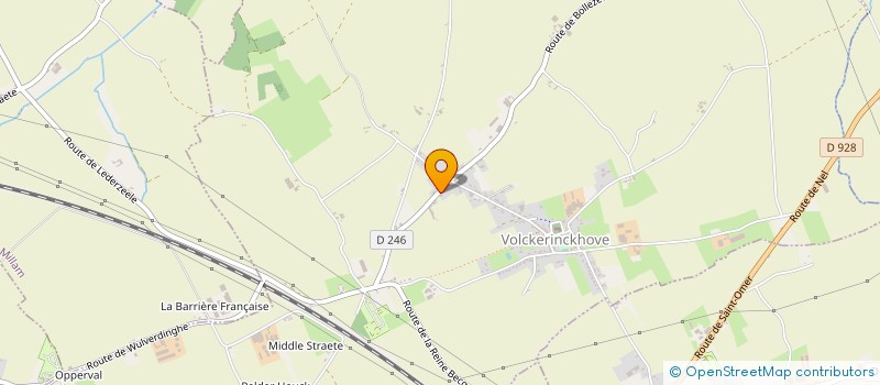localisation de l'entreprise MONSIEUR VALENTIN GERVAIS à VOLCKERINCKHOVE