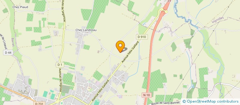 localisation de l'entreprise MONSIEUR VALENTIN GILLET à BARBEZIEUX SAINT HILAIRE