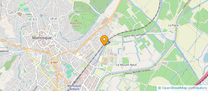 localisation de l'entreprise MONSIEUR VALENTIN GINEFRI  MANOSQUE
