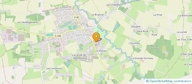 localisation de l'entreprise MONSIEUR VALENTIN GOBARD  SAINT-ERBLON