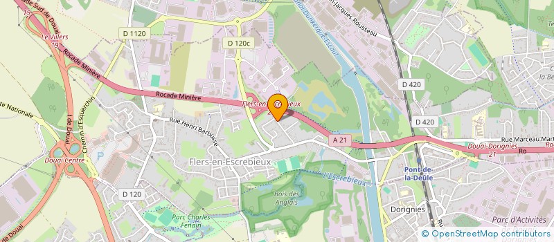 localisation de l'entreprise MONSIEUR VALENTIN GODIN  FLERS-EN-ESCREBIEUX