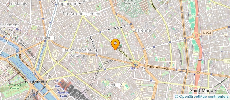 localisation de l'entreprise MONSIEUR VALENTIN GODINEAU  PARIS