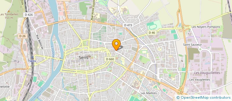 localisation de l'entreprise MONSIEUR VALENTIN GONON  SENS