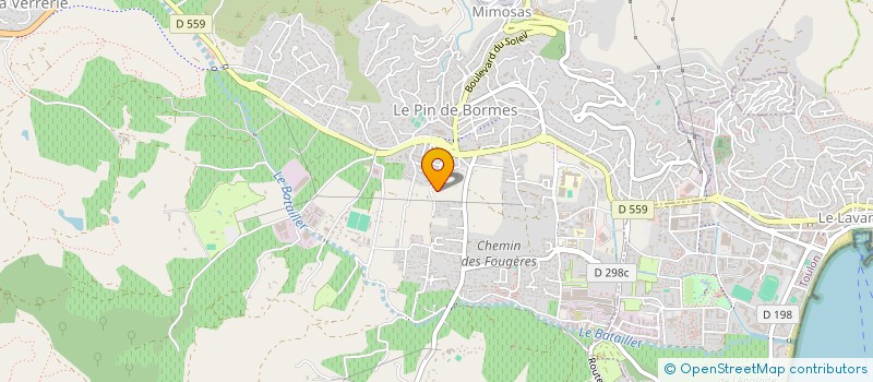 localisation de l'entreprise MONSIEUR VALENTIN GROSSEMY  LE LAVANDOU