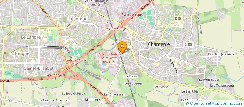 localisation de l'entreprise MONSIEUR VALENTIN GROULT  CHANTEPIE