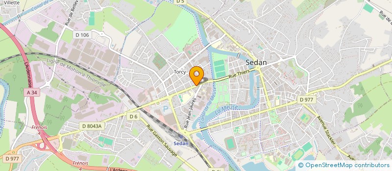 localisation de l'entreprise MONSIEUR VALENTIN GUICHARD  SEDAN