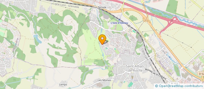 localisation de l'entreprise MONSIEUR VALENTIN GUILLEMIN  L'ISLE-D'ABEAU