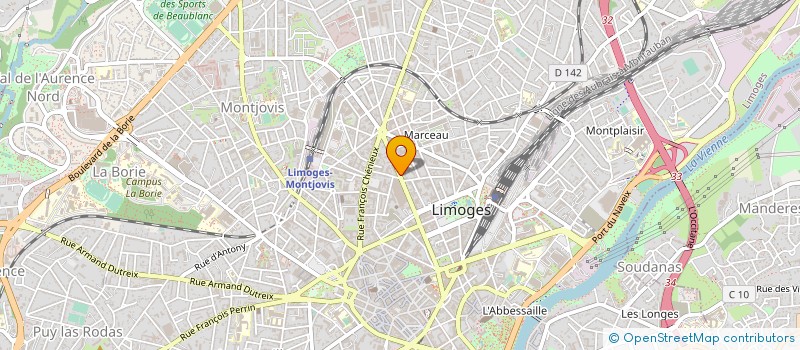localisation de l'entreprise MONSIEUR VALENTIN GUILLOT à LIMOGES
