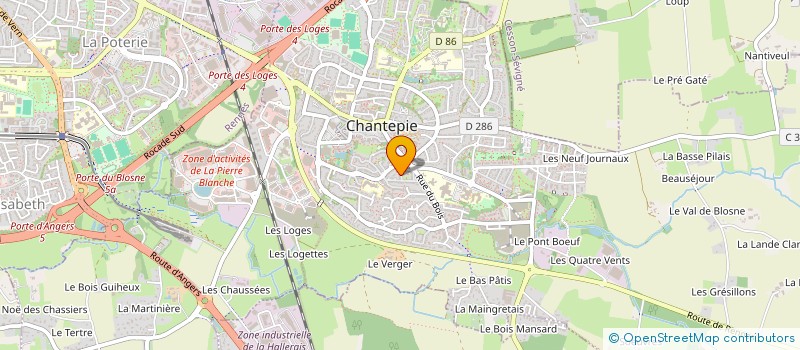 localisation de l'entreprise MONSIEUR VALENTIN GUYOMARD  CHANTEPIE