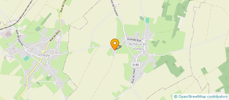 localisation de l'entreprise MONSIEUR VALENTIN HAUDRECHY  ACHEUX-EN-VIMEU