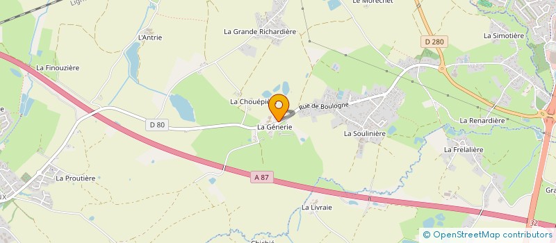 localisation de l'entreprise MONSIEUR VALENTIN HEMERY à AUBIGNY-LES CLOUZEAUX