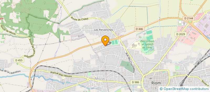 localisation de l'entreprise MONSIEUR VALENTIN HENAULT à RIOM