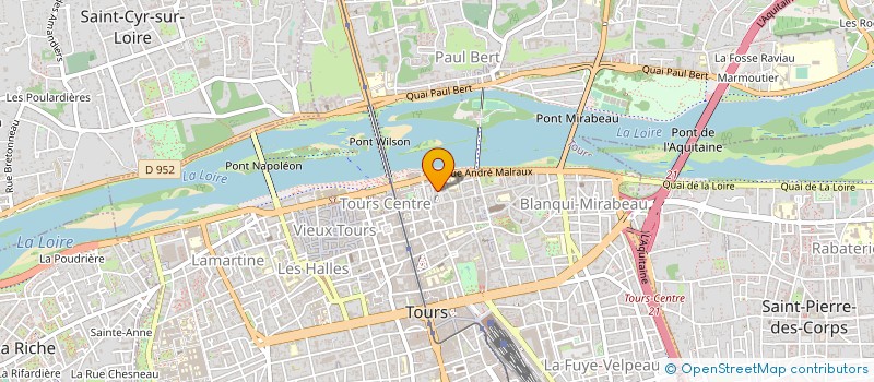 localisation de l'entreprise MONSIEUR VALENTIN HENNEBERT  TOURS