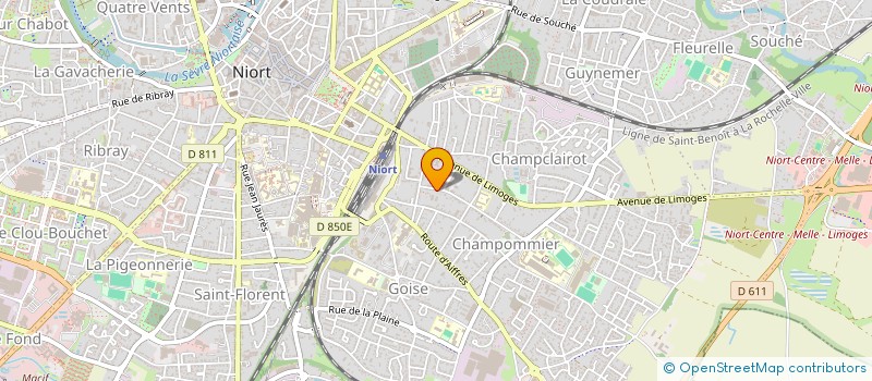 localisation de l'entreprise MONSIEUR VALENTIN HERVO à NIORT