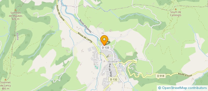 localisation de l'entreprise MONSIEUR VALENTIN HESPEL  ARETTE