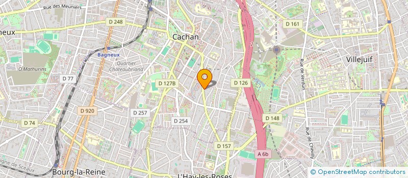 localisation de l'entreprise MONSIEUR VALENTIN HOUINATO  ARCUEIL