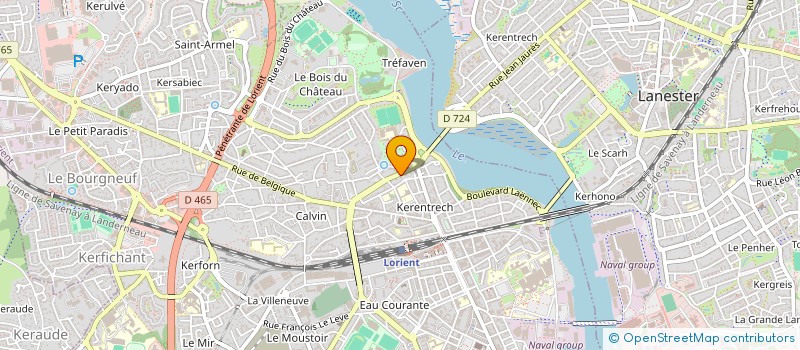 localisation de l'entreprise MONSIEUR VALENTIN HOUISE  LORIENT