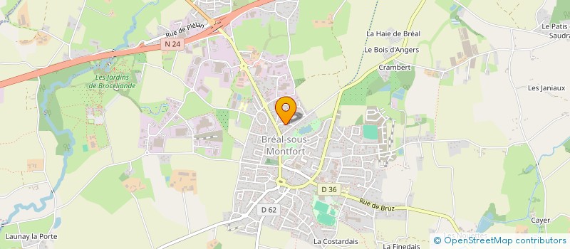 localisation de l'entreprise MONSIEUR VALENTIN HUET  BREAL-SOUS-MONTFORT