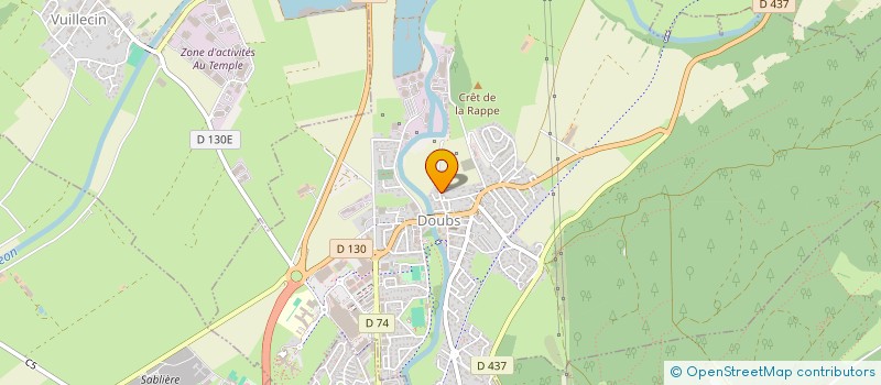 localisation de l'entreprise MONSIEUR VALENTIN HUOT-MARCHAND  DOUBS