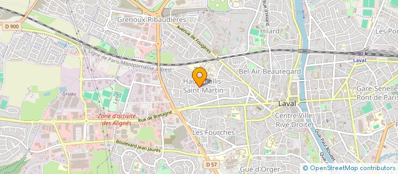 localisation de l'entreprise MONSIEUR VALENTIN HURCY à LAVAL