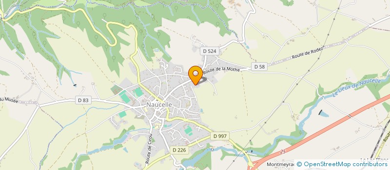 localisation de l'entreprise MONSIEUR VALENTIN INIGO  NAUCELLE