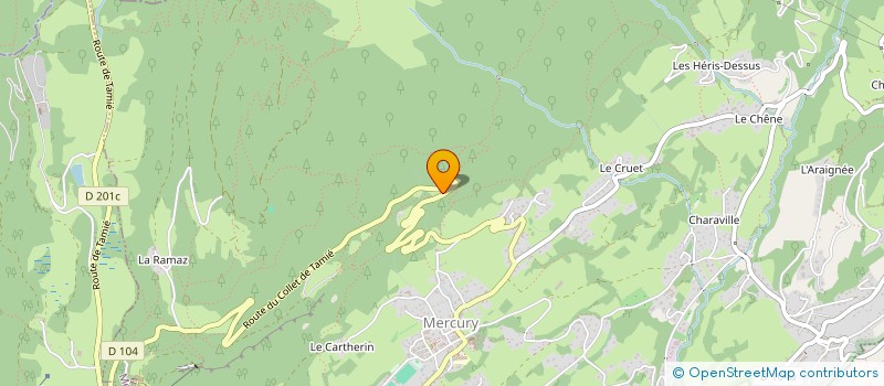 localisation de l'entreprise MONSIEUR VALENTIN JACQUELIN  MERCURY