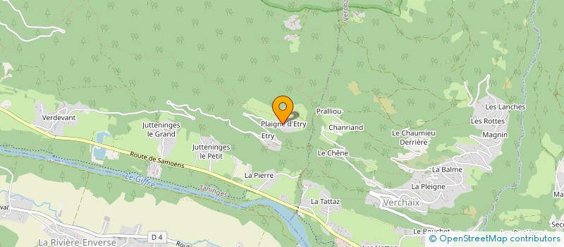 localisation de l'entreprise MONSIEUR VALENTIN JACQUES  TANINGES