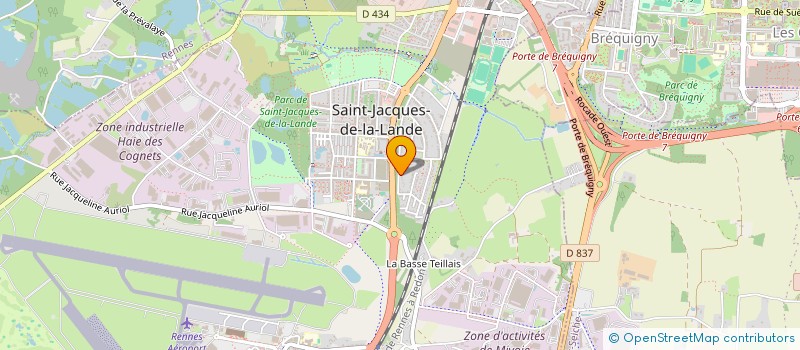 localisation de l'entreprise MONSIEUR VALENTIN JAFFRENNOU  SAINT-JACQUES-DE-LA-LANDE