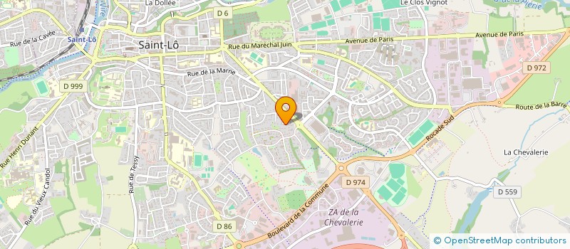 localisation de l'entreprise MONSIEUR VALENTIN JAMES  SAINT-LO