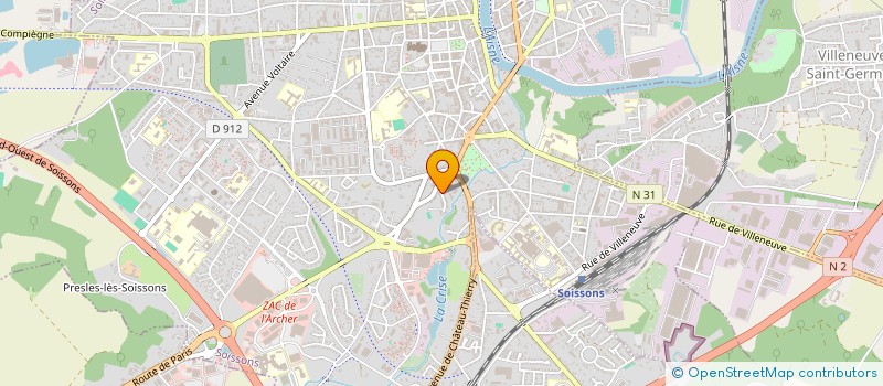 localisation de l'entreprise MONSIEUR VALENTIN JULHES à SOISSONS