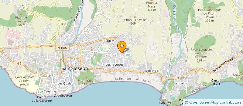 localisation de l'entreprise MONSIEUR VALENTIN K-BIDI  SAINT-JOSEPH