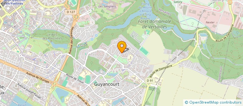 localisation de l'entreprise MONSIEUR VALENTIN KOUNKOUD  GUYANCOURT