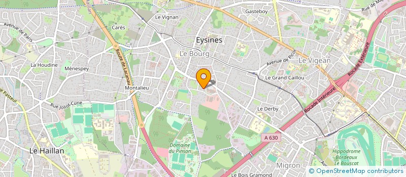 localisation de l'entreprise MONSIEUR VALENTIN LACOSTE  EYSINES