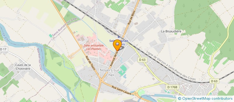 localisation de l'entreprise MONSIEUR VALENTIN LAFFOND  NOYERS-SUR-CHER