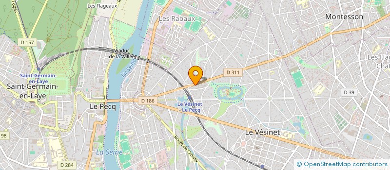 localisation de l'entreprise MONSIEUR VALENTIN LAFORGE  LE VESINET