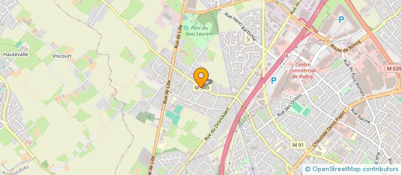 localisation de l'entreprise MONSIEUR VALENTIN LALANDE  RONCQ