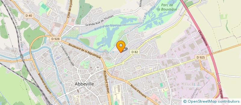 localisation de l'entreprise MONSIEUR VALENTIN LAMBERT à ABBEVILLE