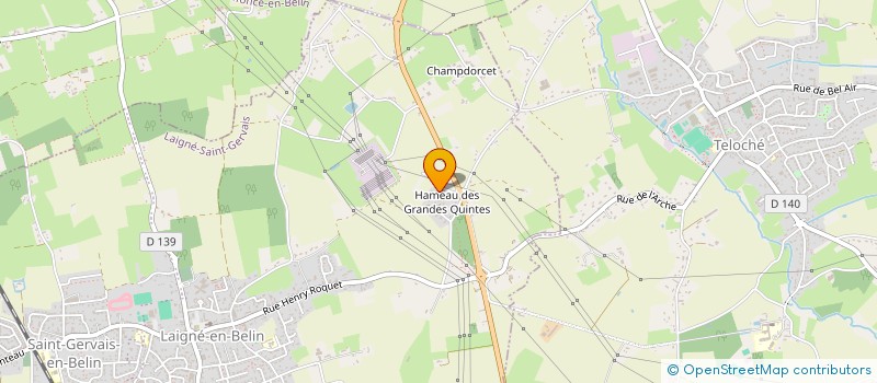 localisation de l'entreprise MONSIEUR VALENTIN LARQUET  LAIGNE-EN-BELIN