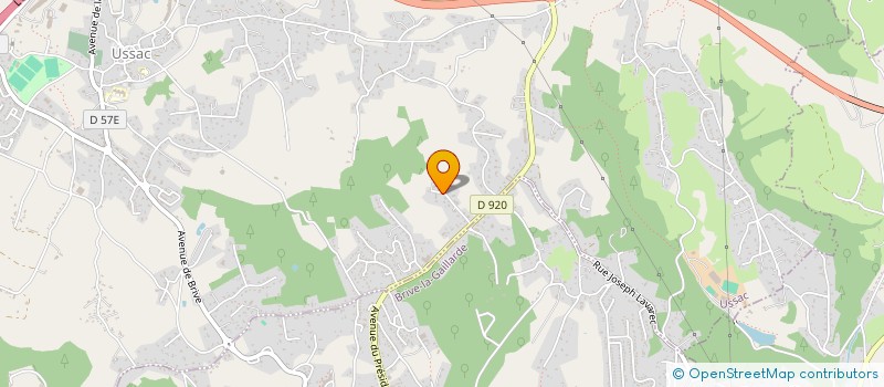 localisation de l'entreprise MONSIEUR VALENTIN LASTEYRIE  USSAC