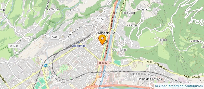 localisation de l'entreprise MONSIEUR VALENTIN LATZER à ALBERTVILLE