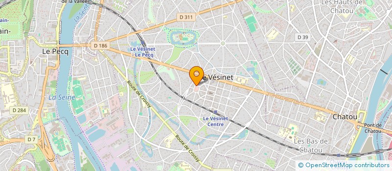 localisation de l'entreprise MONSIEUR VALENTIN LAURENT à LE VESINET