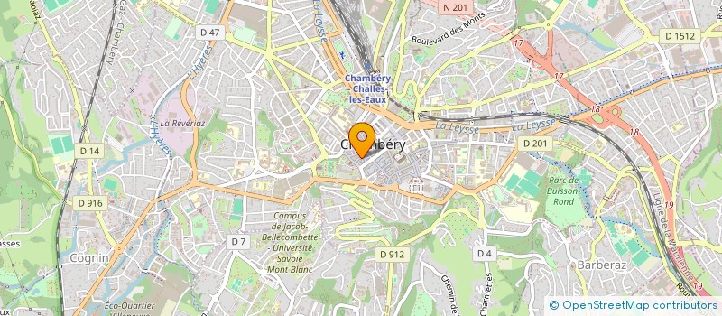 localisation de l'entreprise MONSIEUR VALENTIN LE BIDAN THOMAS DE SAINT MARS à CHAMBERY