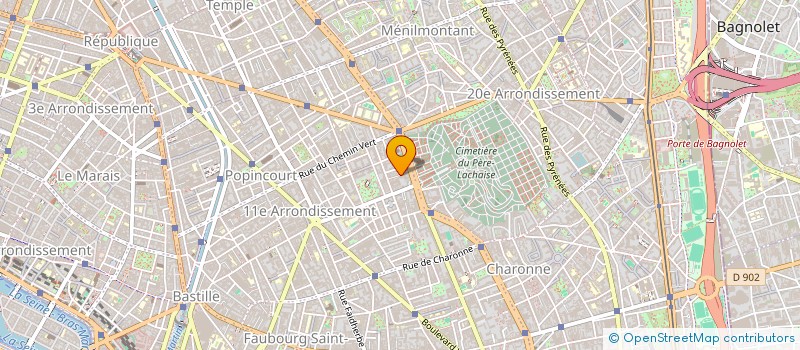 localisation de l'entreprise MONSIEUR VALENTIN LE COUR  PARIS