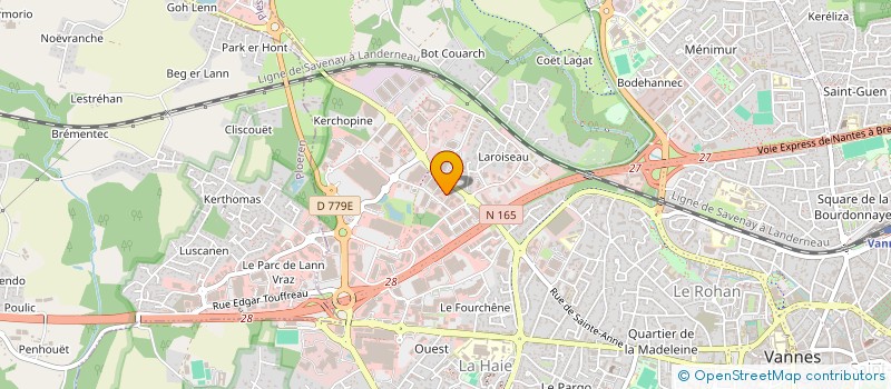 localisation de l'entreprise MONSIEUR VALENTIN LE DIBERDER à VANNES