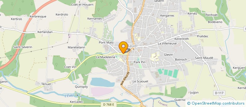 localisation de l'entreprise MONSIEUR VALENTIN LE PECHOUR à BAUD