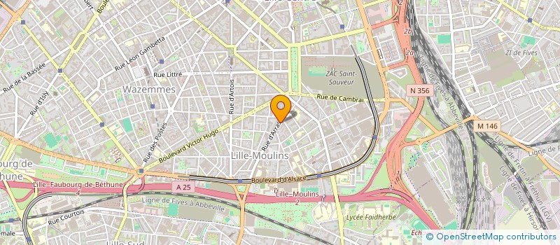 localisation de l'entreprise MONSIEUR VALENTIN LE RUYET  LILLE