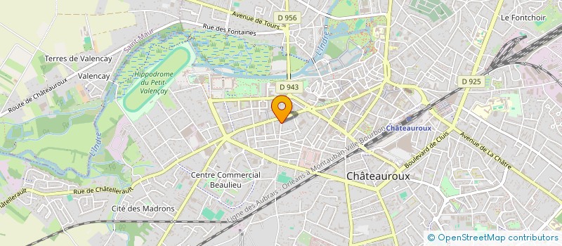 localisation de l'entreprise MONSIEUR VALENTIN LEBRIEZ  CHATEAUROUX