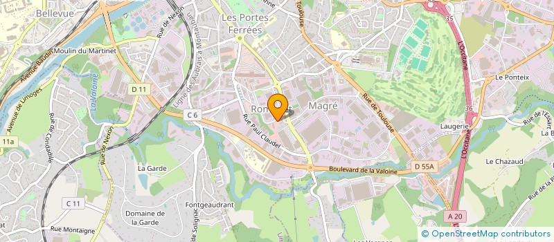 localisation de l'entreprise MONSIEUR VALENTIN LECLAIR à LIMOGES