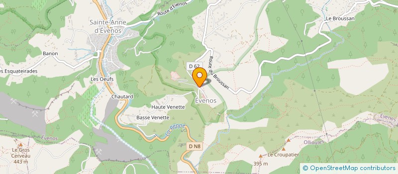 localisation de l'entreprise MONSIEUR VALENTIN LEGRAND  EVENOS