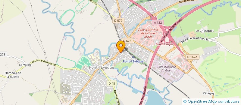 localisation de l'entreprise MONSIEUR VALENTIN LEJEUNE  PONT L'EVEQUE